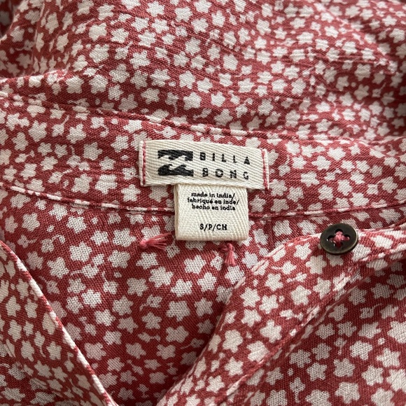 NEW Billabong Little Flirt Coral Sleeveless Floral Midi Dress - Picture 2 of 3